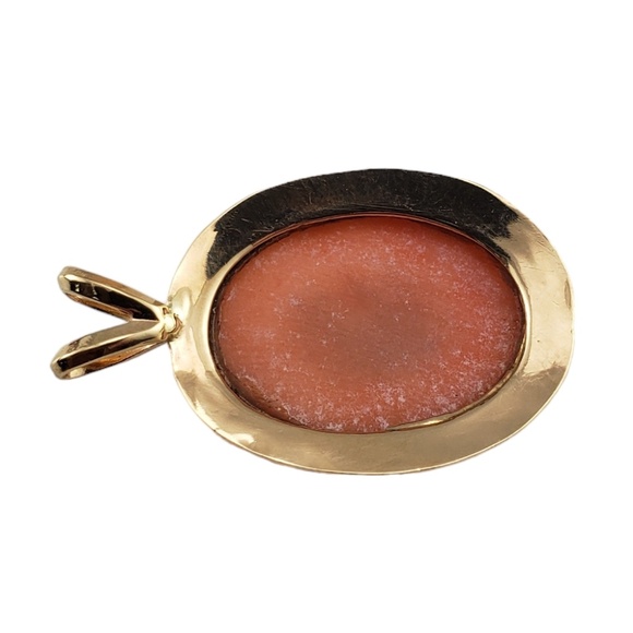 14 Karat Yellow Gold Cameo Pendant #16736 - Picture 4 of 8